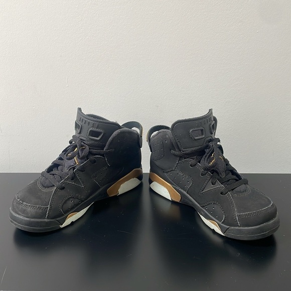 Nike Air Jordan 6 Retro DMP Black Gold 13 little kids 2020 release CT4965-007 - Picture 6 of 14